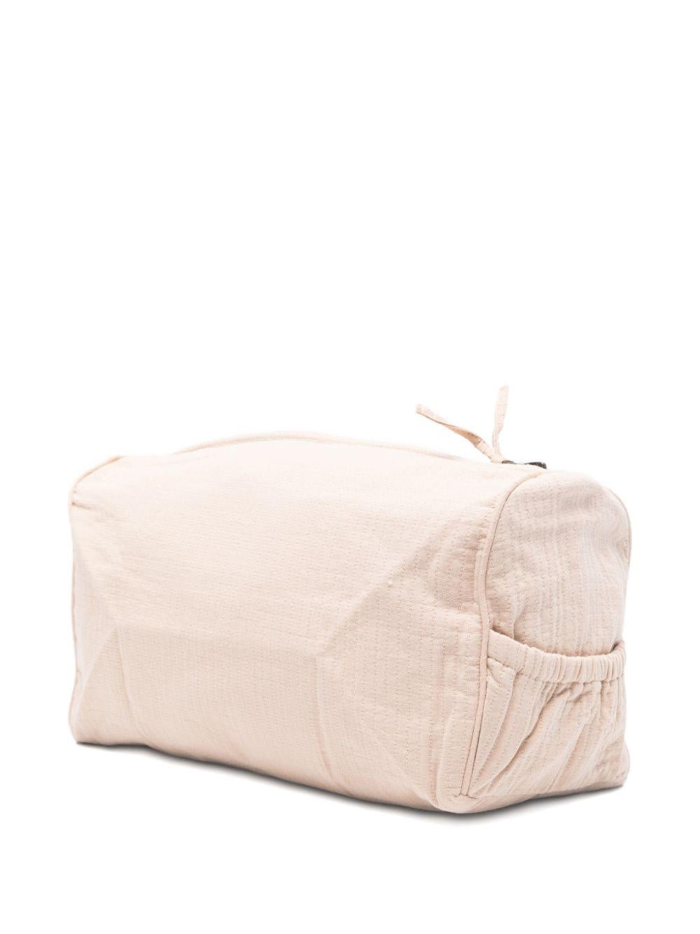 Borsa da toilette Tebe per neonati Donsje rosa con ricamo coniglio - Rubino Kids