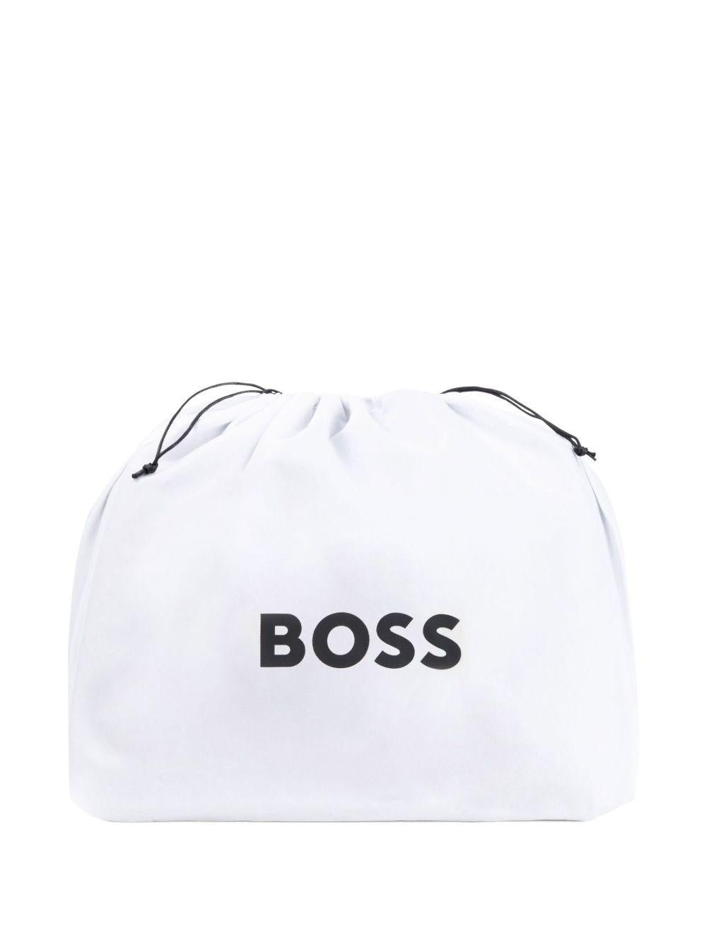 Borsa fasciatoio Boss Kids nera con stampa - Rubino Kids