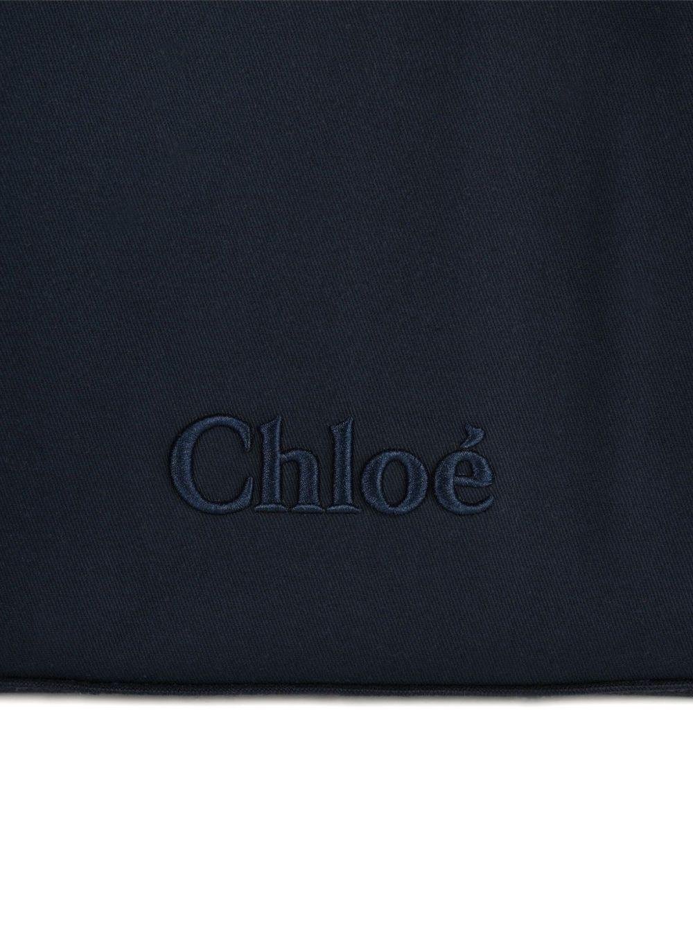 Borsa fasciatoio per bambini Chloé Kids blu con ricamo - Rubino Kids