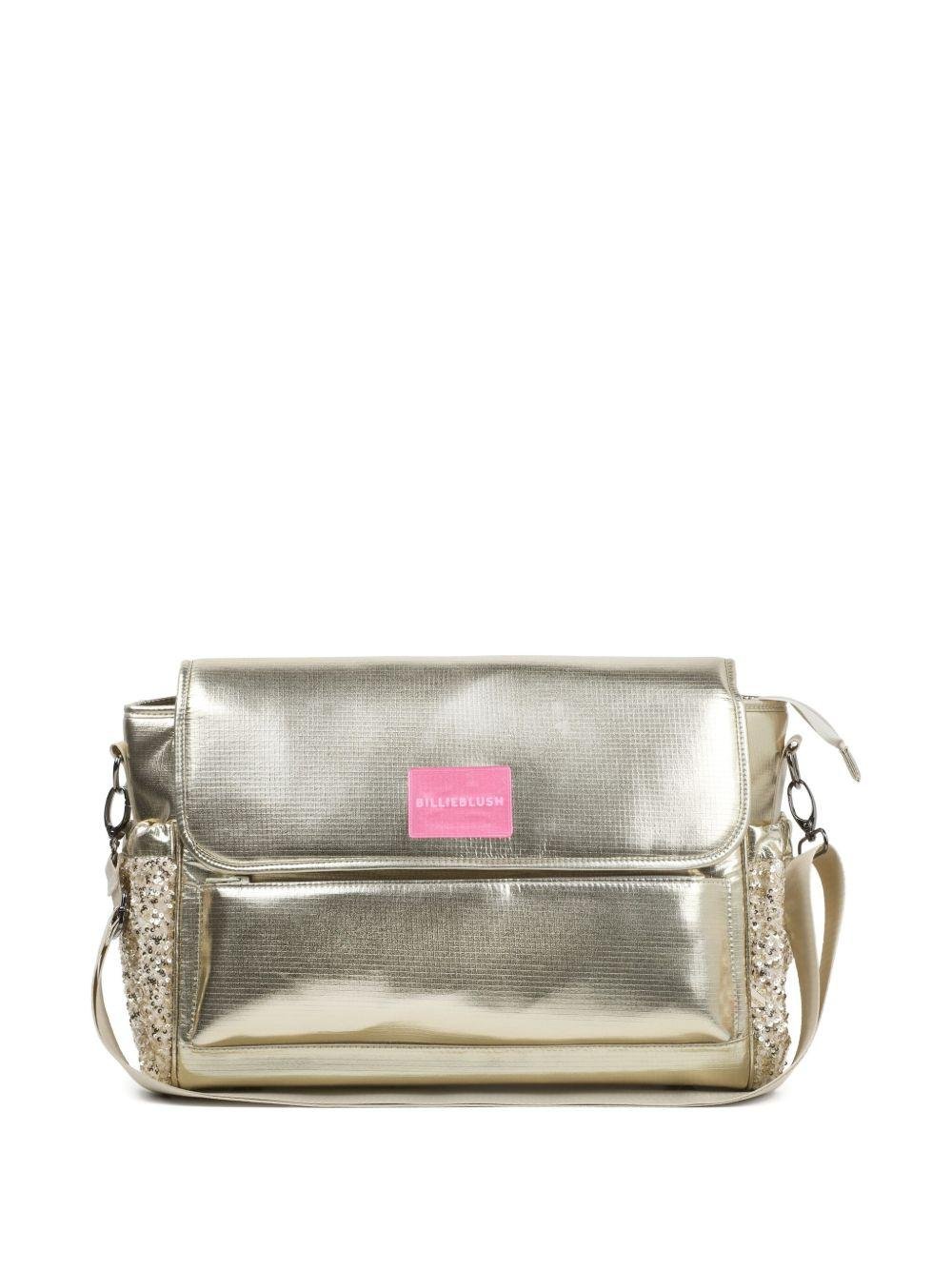 Borsa fasciatoio per neonati Billieblush color oro con paillettes - Rubino Kids