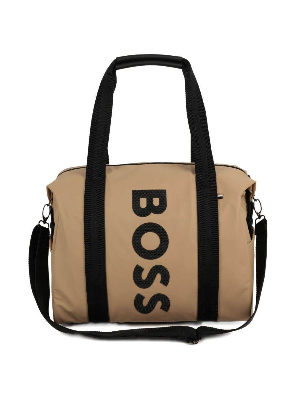 Borsa fasciatoio per neonati BOSS Kidswear beige con stampa - Rubino Kids