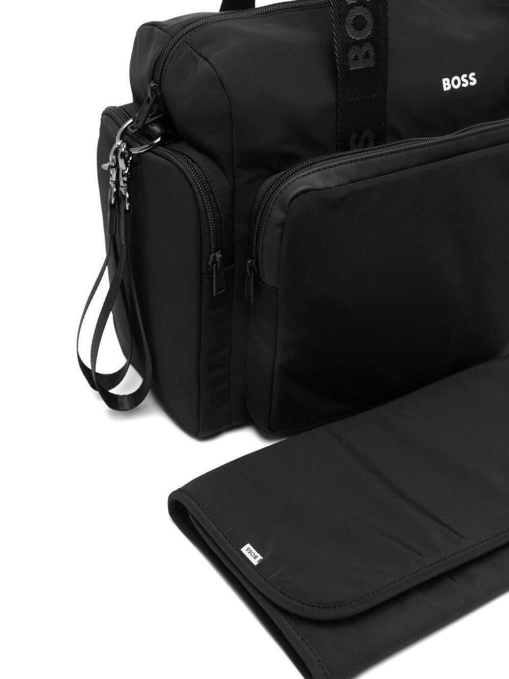 Borsa fasciatoio per neonati Boss Kidswear nero con tracolla staccabile - Rubino Kids
