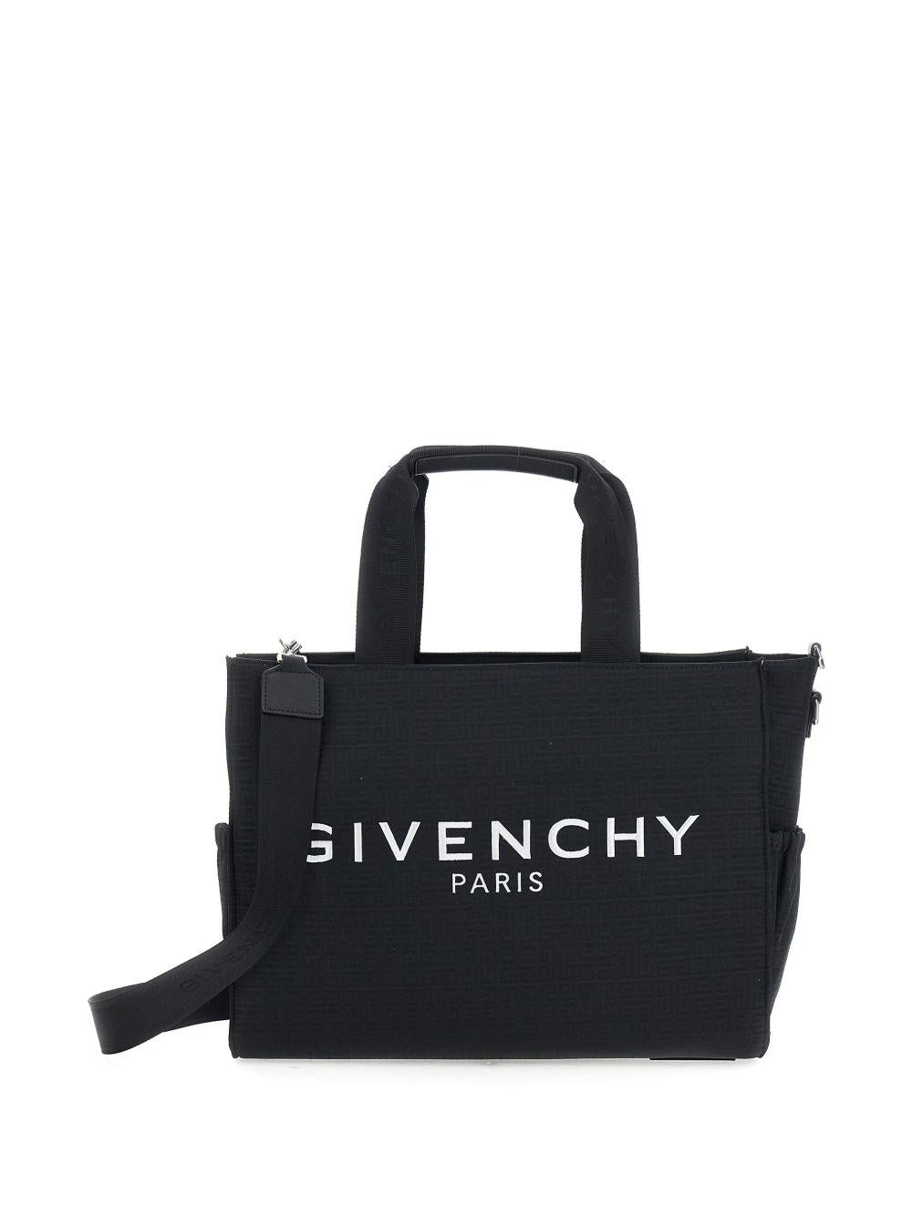 Borsa fasciatoio per neonati Givenchy Kids blu con logo ricamato sul davanti - Rubino Kids