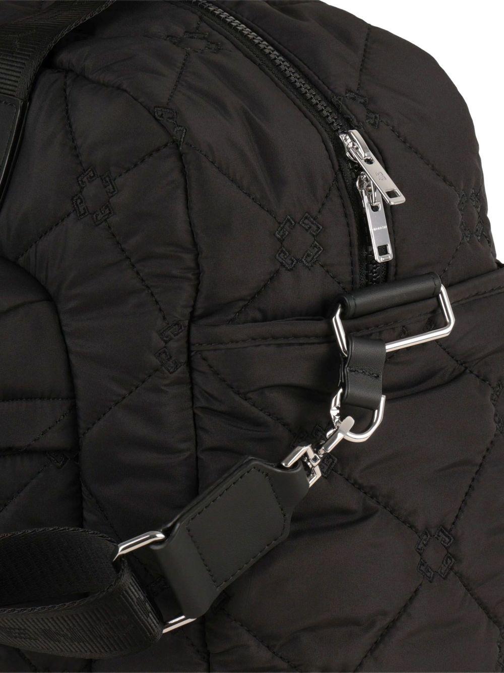 Borsa fasciatoio per neonati Givenchy Kids nera con design trapuntatura a diamante - Rubino Kids