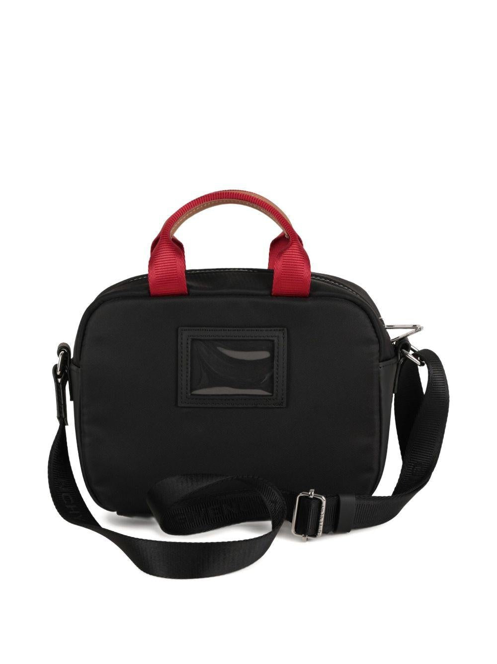 Borsa messenger per bambina Givenchy Kids nero con inserti - Rubino Kids
