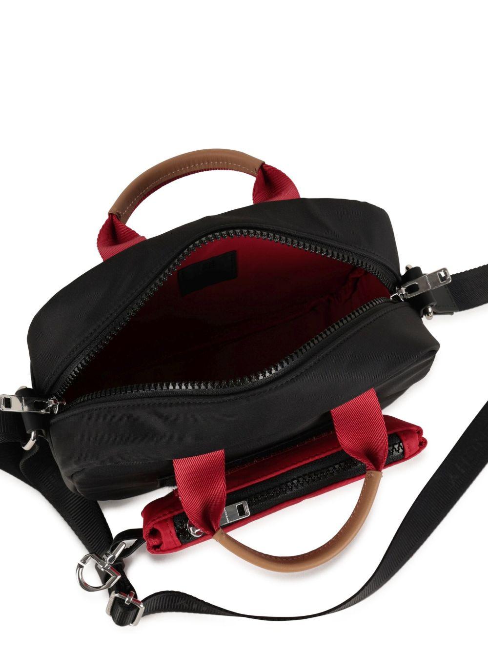 Borsa messenger per bambini Givenchy Kids nero con inserti - Rubino Kids