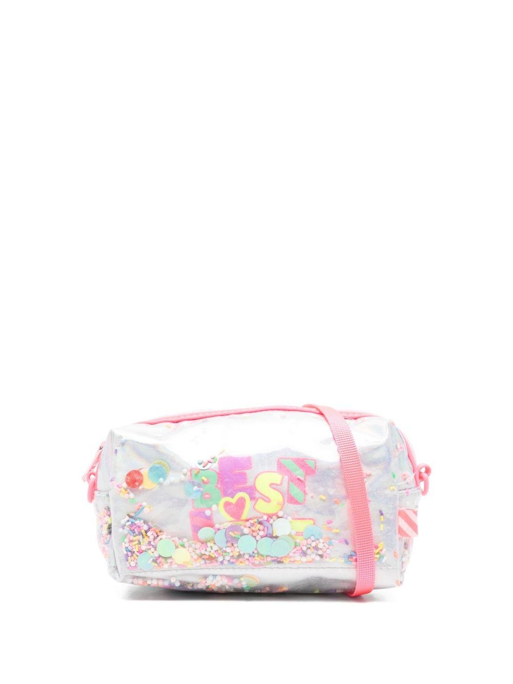 Borsa per bambina Billieblush argentata con dettagli coriandoli - Rubino Kids