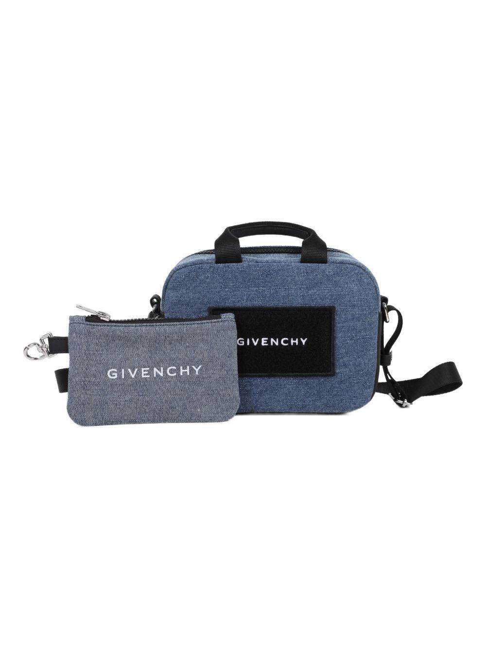 Borsa per bambina Givenchy Kids denim con logo sul davanti - Rubino Kids