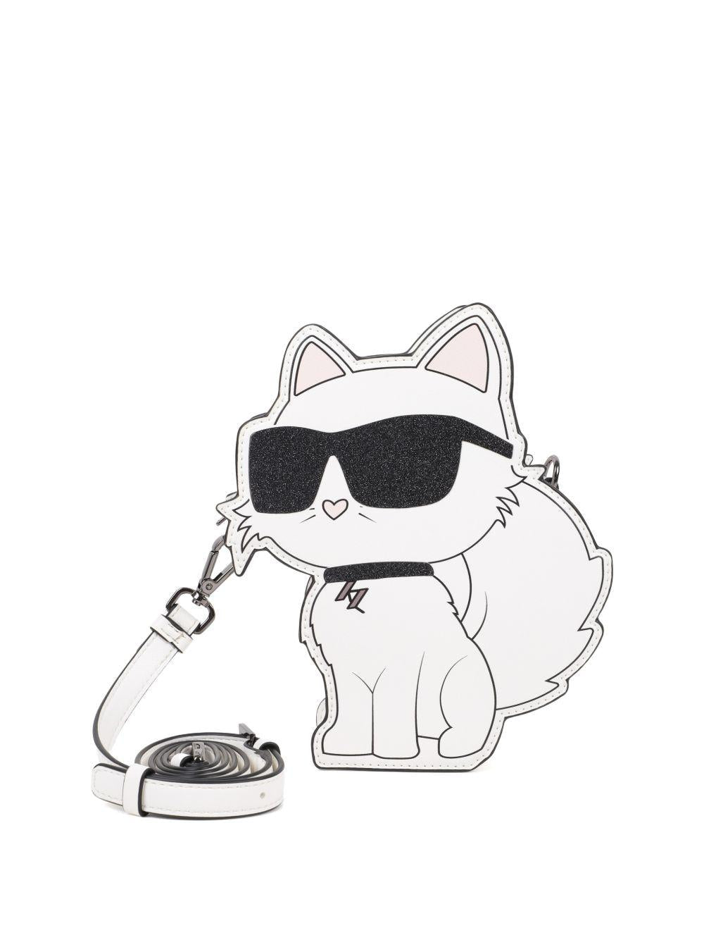 Borsa per bambina Karl Lagerfeld Kids bianca a forma di Choupette - Rubino Kids