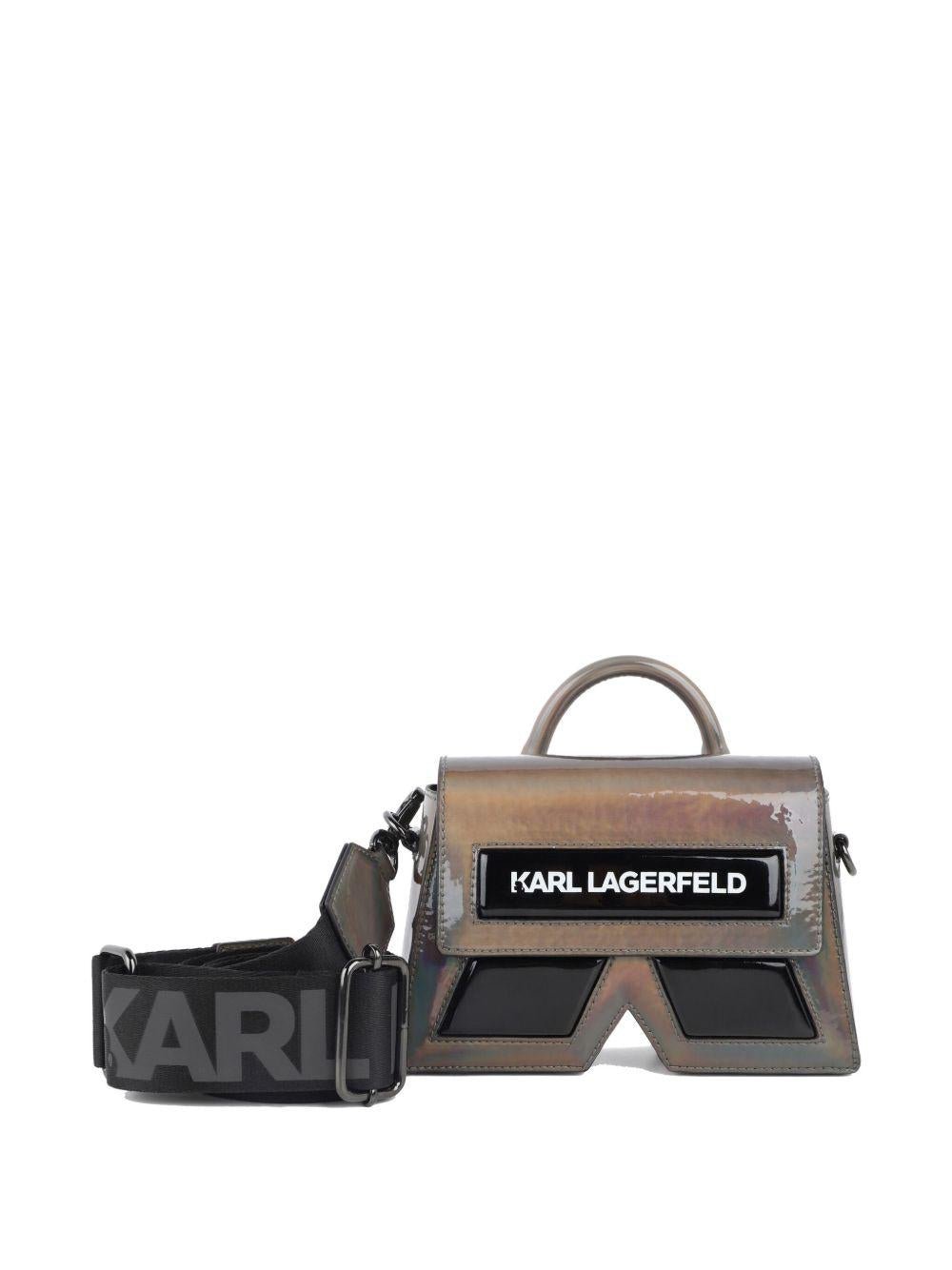 Borsa tote per bambina Karl Lagerfeld Kids nero iridescente - Rubino Kids