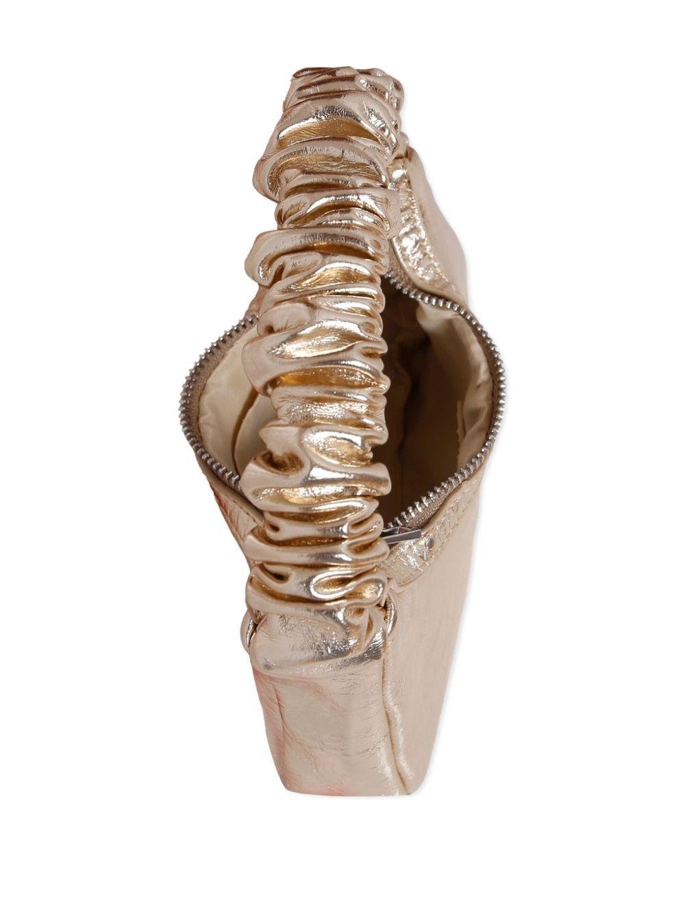 Borsa tote per bambina Molo oro June con effetto metallizzato e manico elasticizzato - Rubino Kids