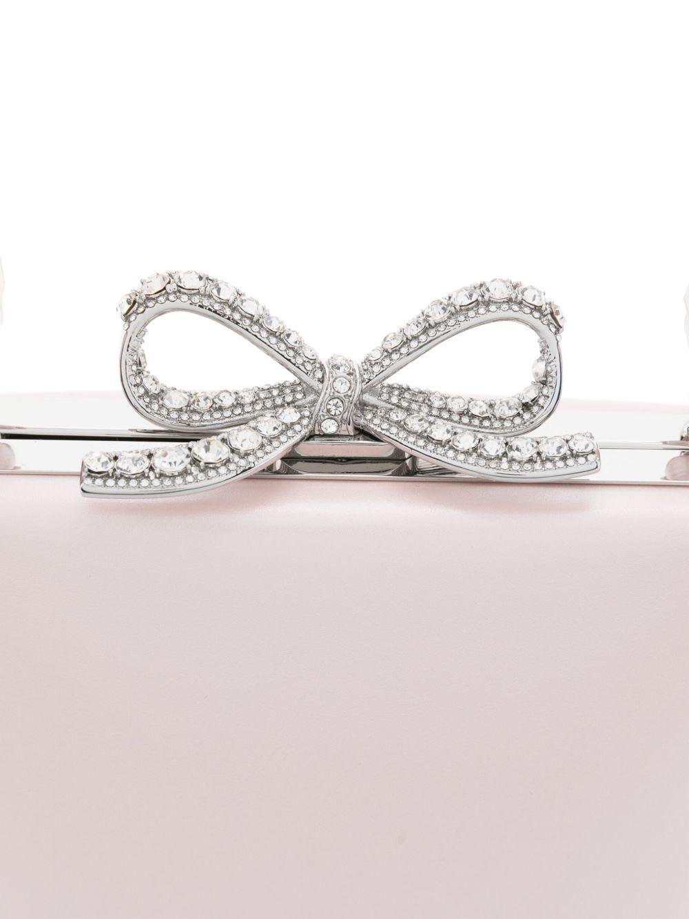 Borsa tote per bambina Self - Portrait rosa con fiocco - Rubino Kids