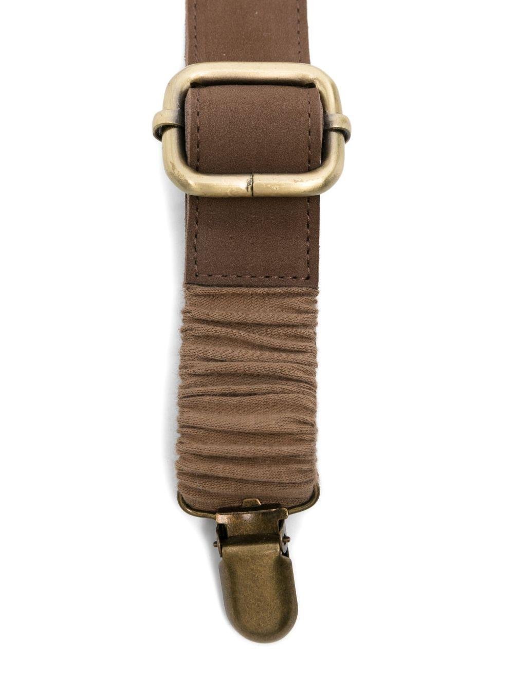 Bretelle per bambino Donsje marroni con cinturini regolabili - Rubino Kids