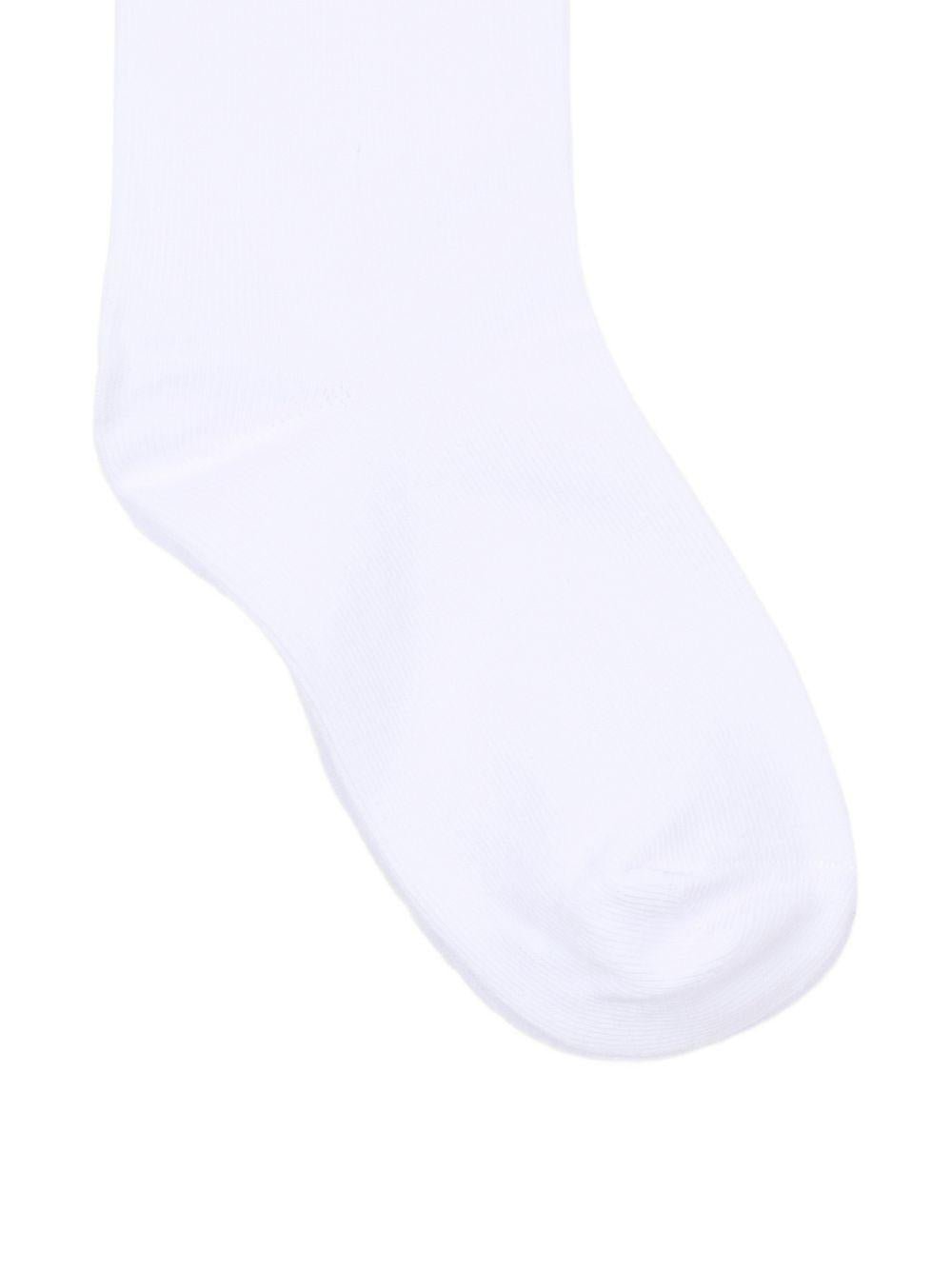 Calzini per bambini Karl Lagerfeld Kids bianchi con logo grafico - Rubino Kids