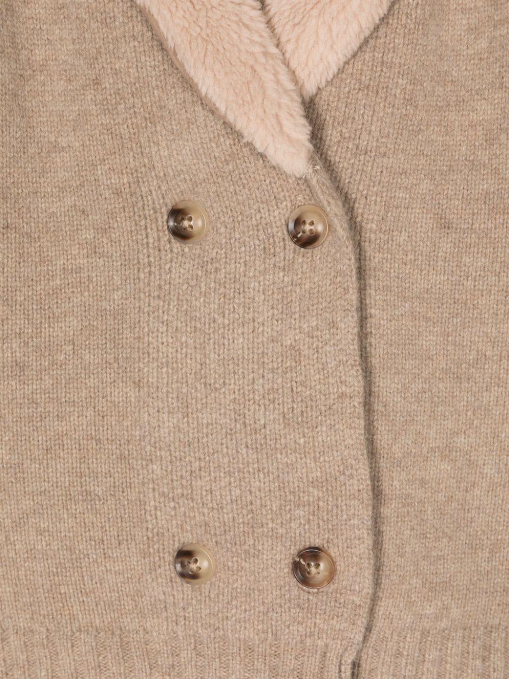 Camicia per bambina Donsje marrone con chiusura doppiopetto - Rubino Kids