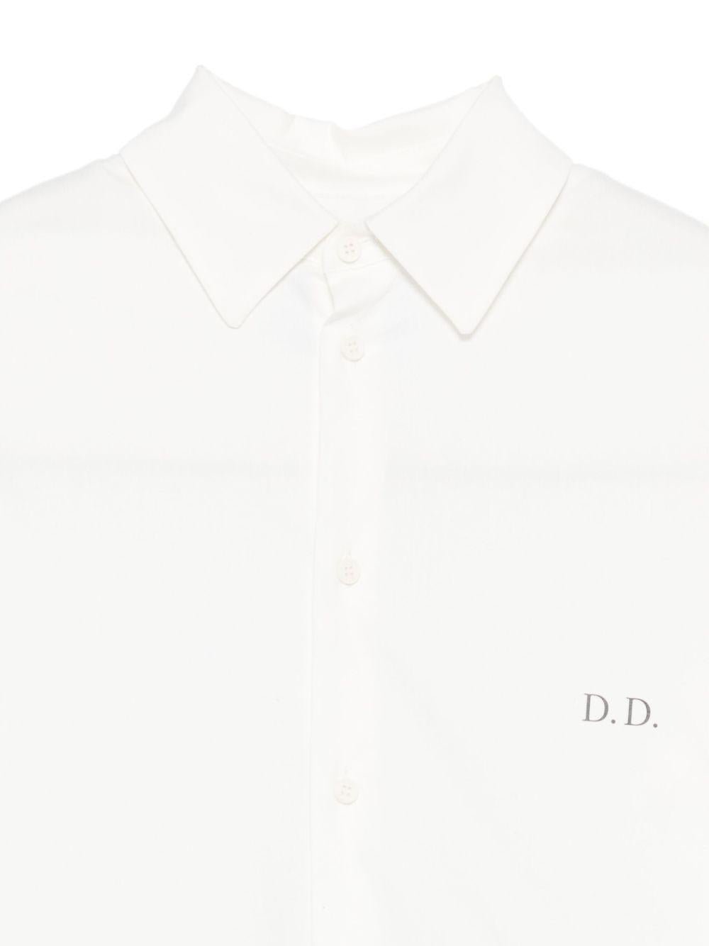 Camicia per bambina Douuod Kids bianca con logo - Rubino Kids