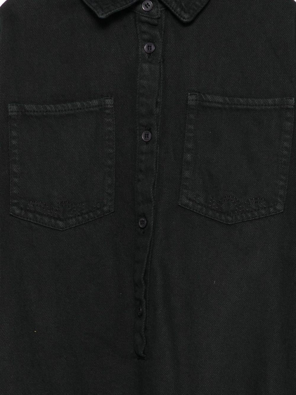 Camicia per bambina Douuod Kids nera con colletto classico - Rubino Kids