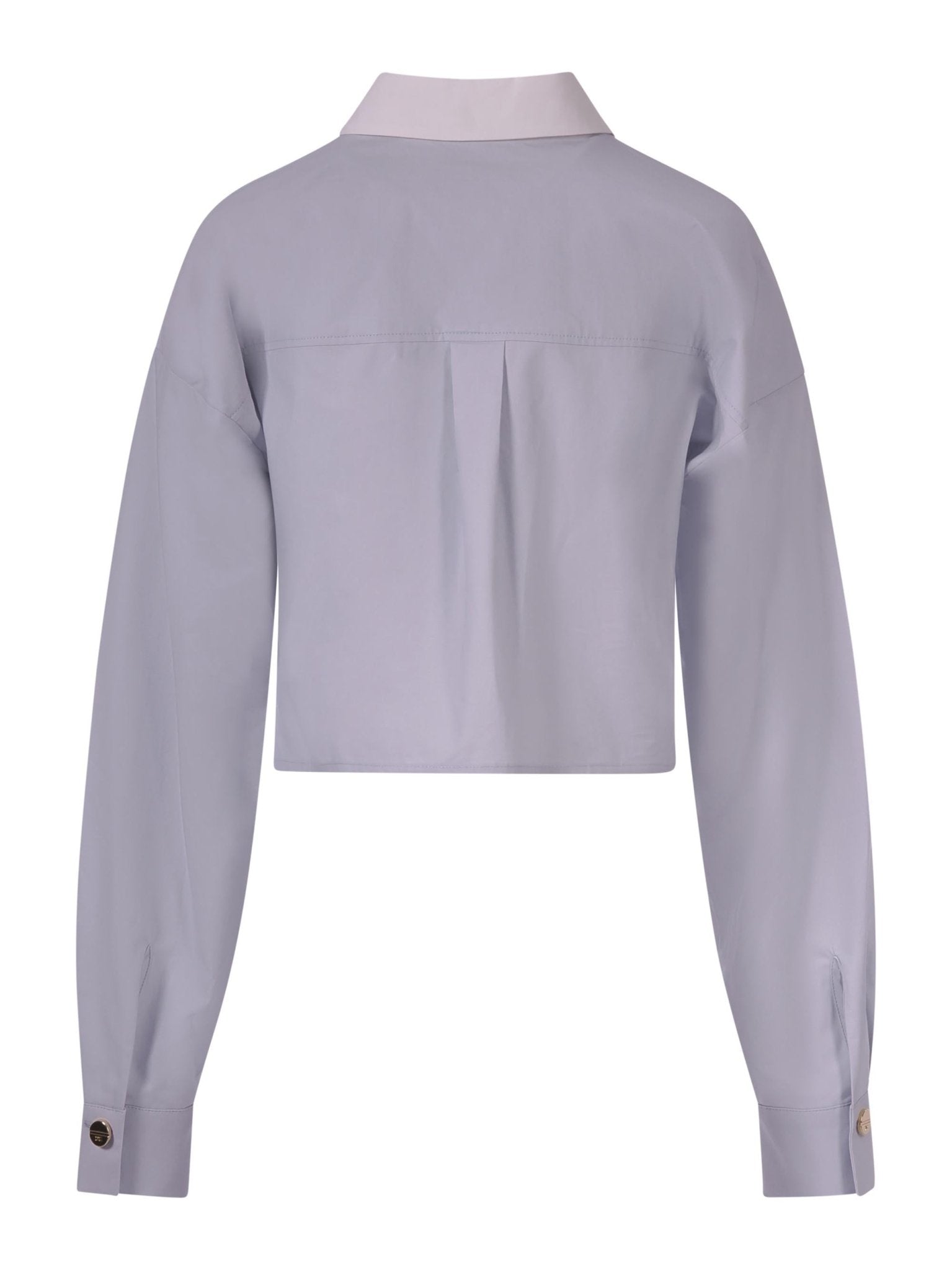 Camicia per bambina Elisabetta Franchi La Mia Bambina bianca con design crop - Rubino Kids