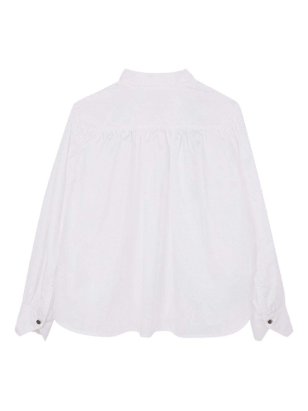 Camicia per bambina Givenchy Kids bianco con bottoni - Rubino Kids