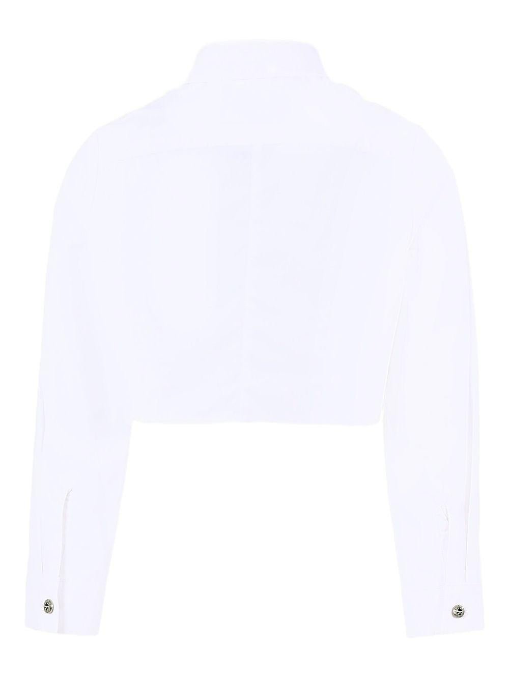 Camicia per bambina John Richmond Junior bianco con stampa - Rubino Kids