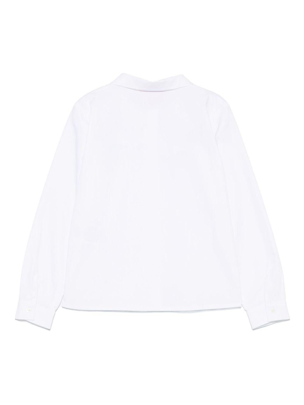 Camicia per bambina Vivetta bianco con design ricamato - Rubino Kids