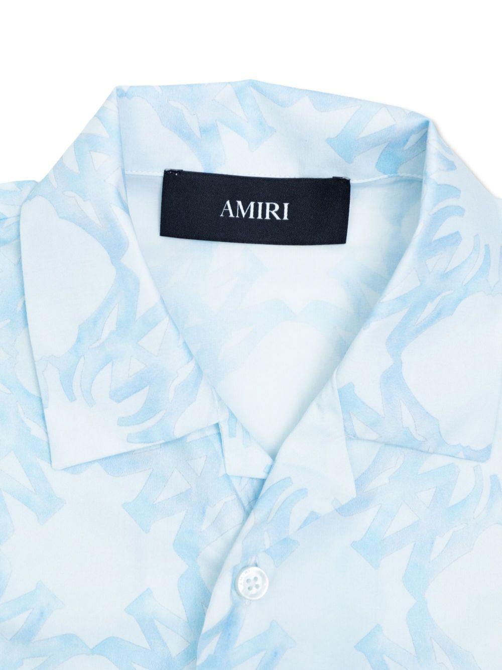 Camicia per bambino AMIRI KIDS azzurro a maniche corte - Rubino Kids