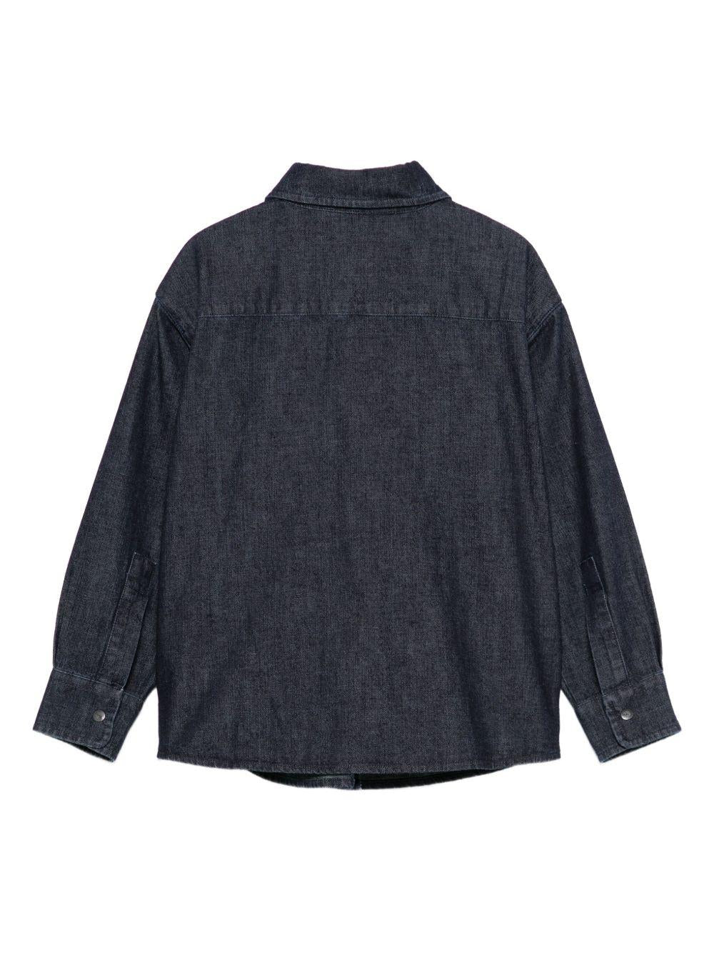 Camicia per bambino Aspesi Kids denim con doppia tasca - Rubino Kids