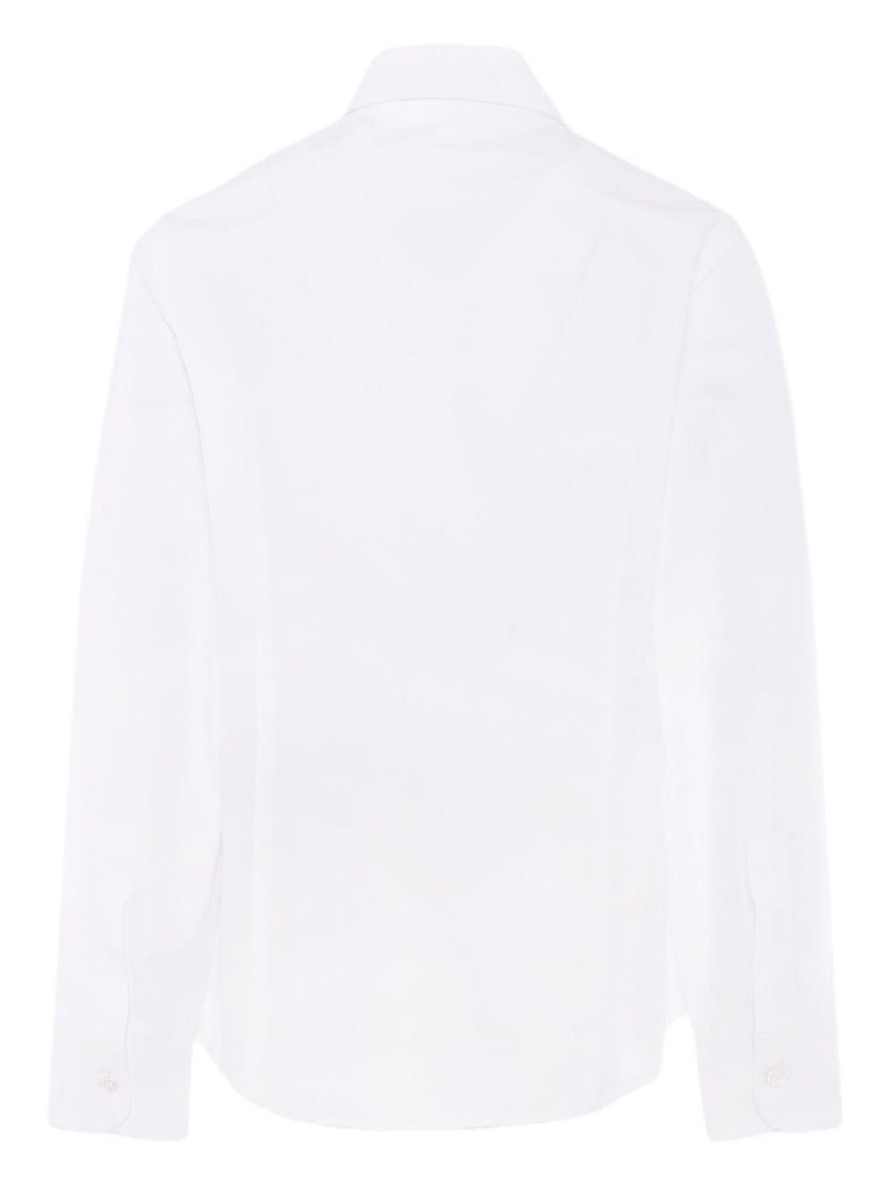 Camicia per bambino Balmain Kids bianca con logo ricamato - Rubino Kids