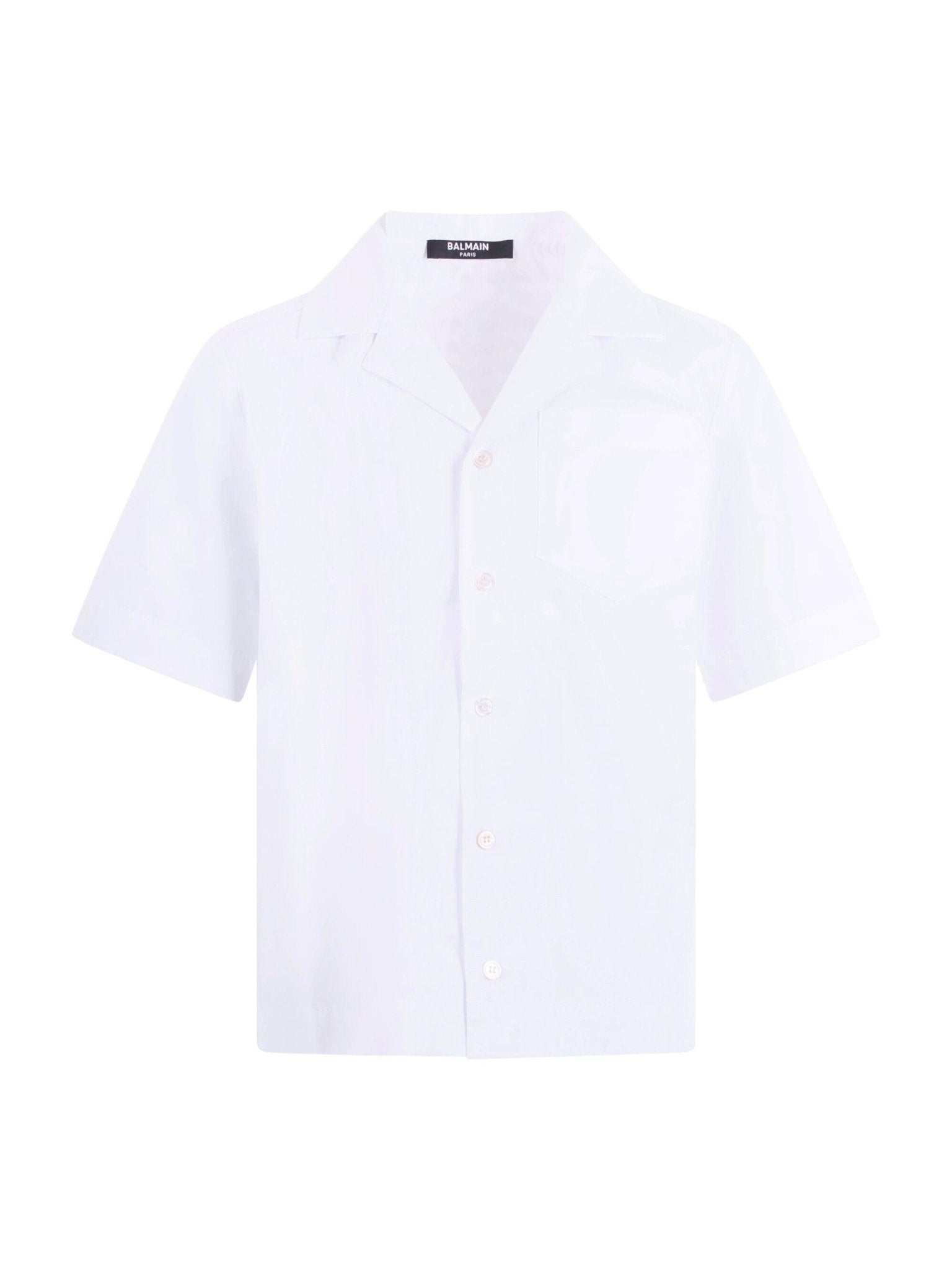 Camicia per bambino Balmain Kids bianca con taschino sul davanti - Rubino Kids