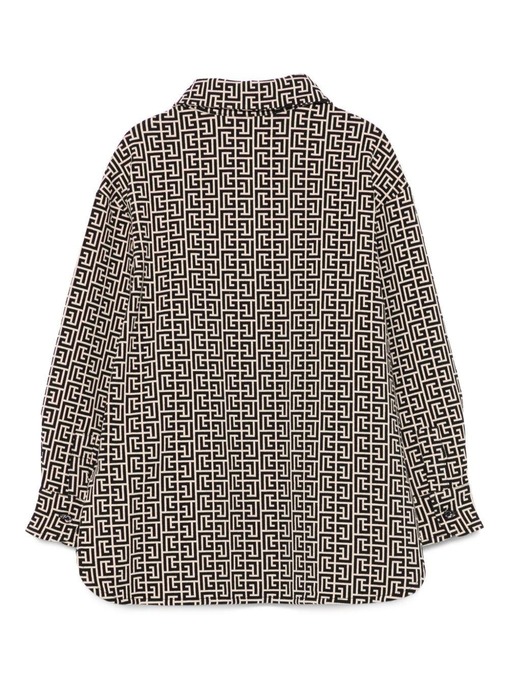 Camicia per bambino Balmain Kids con stampa geometrica - Rubino Kids