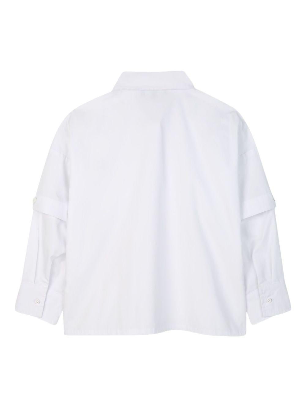Camicia per bambino Dkny Kids bianca con maniche rimovibili - Rubino Kids