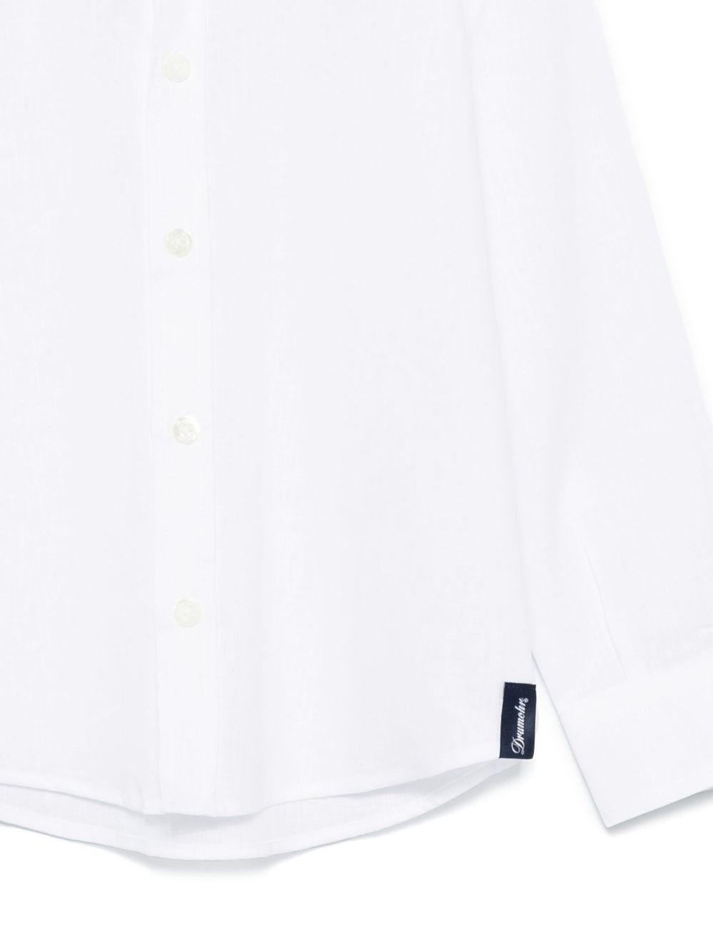 Camicia per bambino Drumohr Kids bianco con applicazione - Rubino Kids