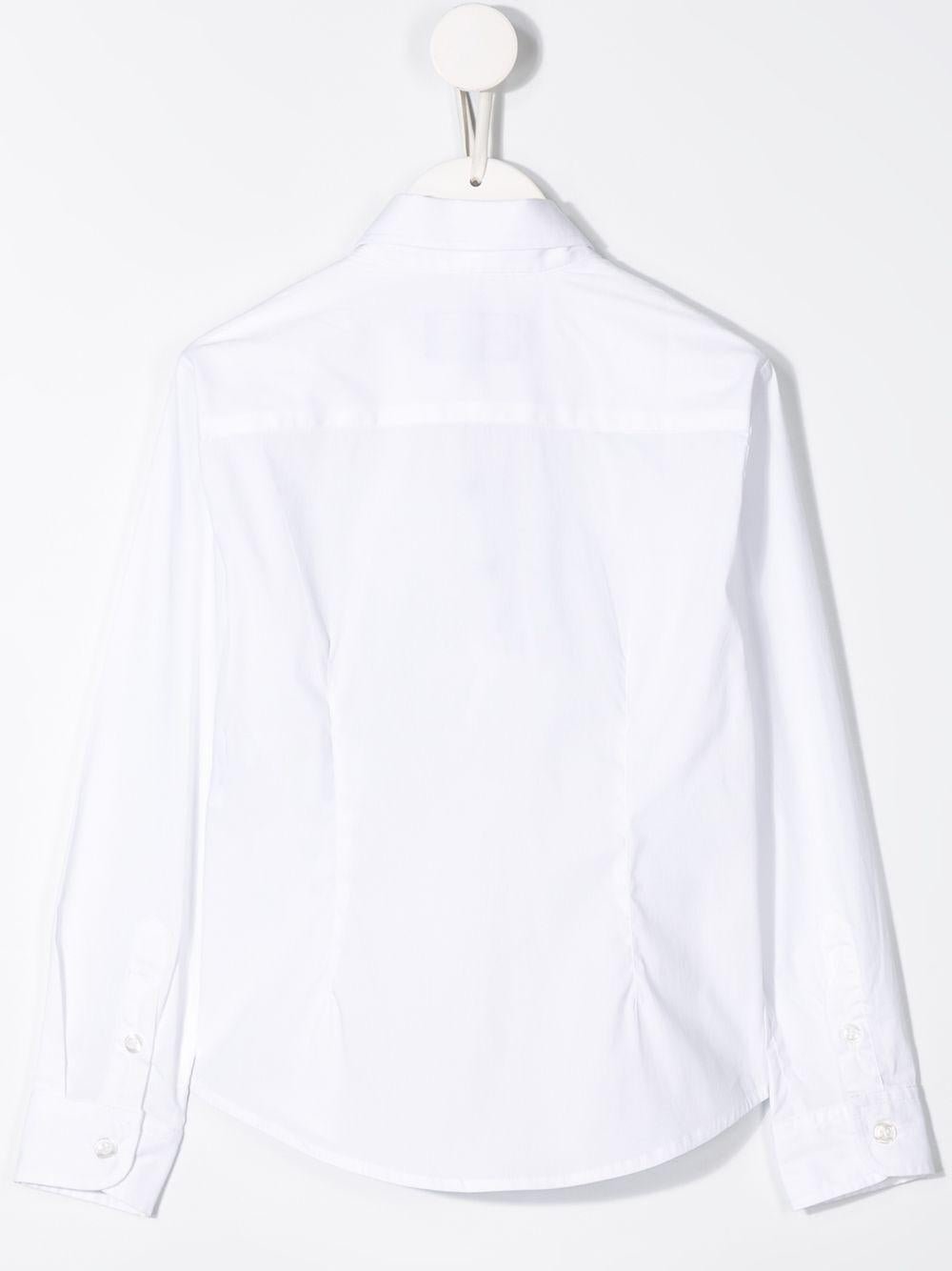 Camicia per bambino Emporio Armani Kids bianca con colletto a punta - Rubino Kids