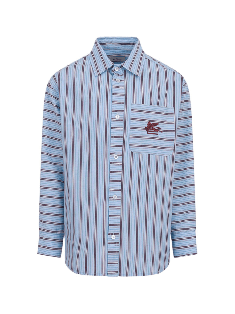 Camicia per bambino ETRO Kids azzurra con ricamo Pegaso - Rubino Kids
