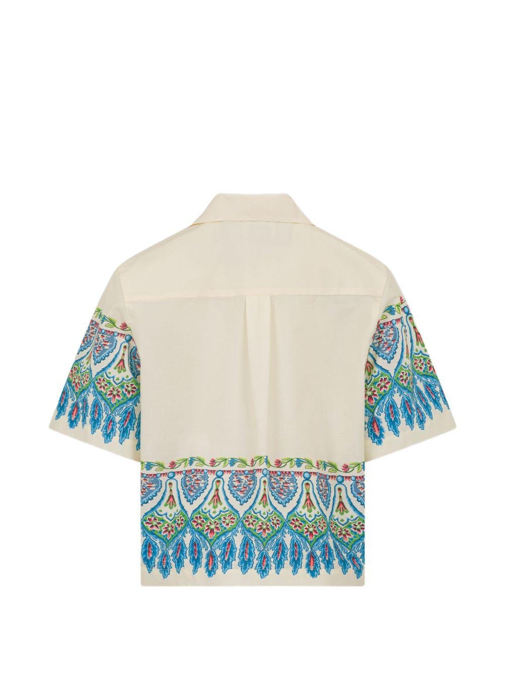 Camicia per bambino Etro Kids beige con motivo paisley - Rubino Kids