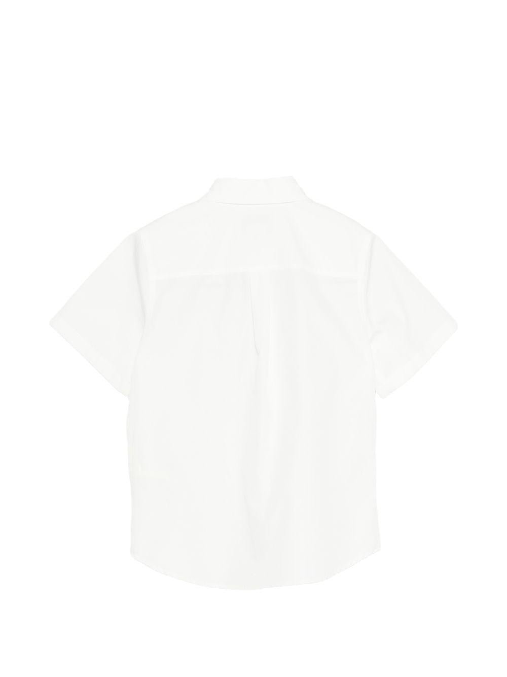 Camicia per bambino Fendi Kids bianca a maniche corte - Rubino Kids