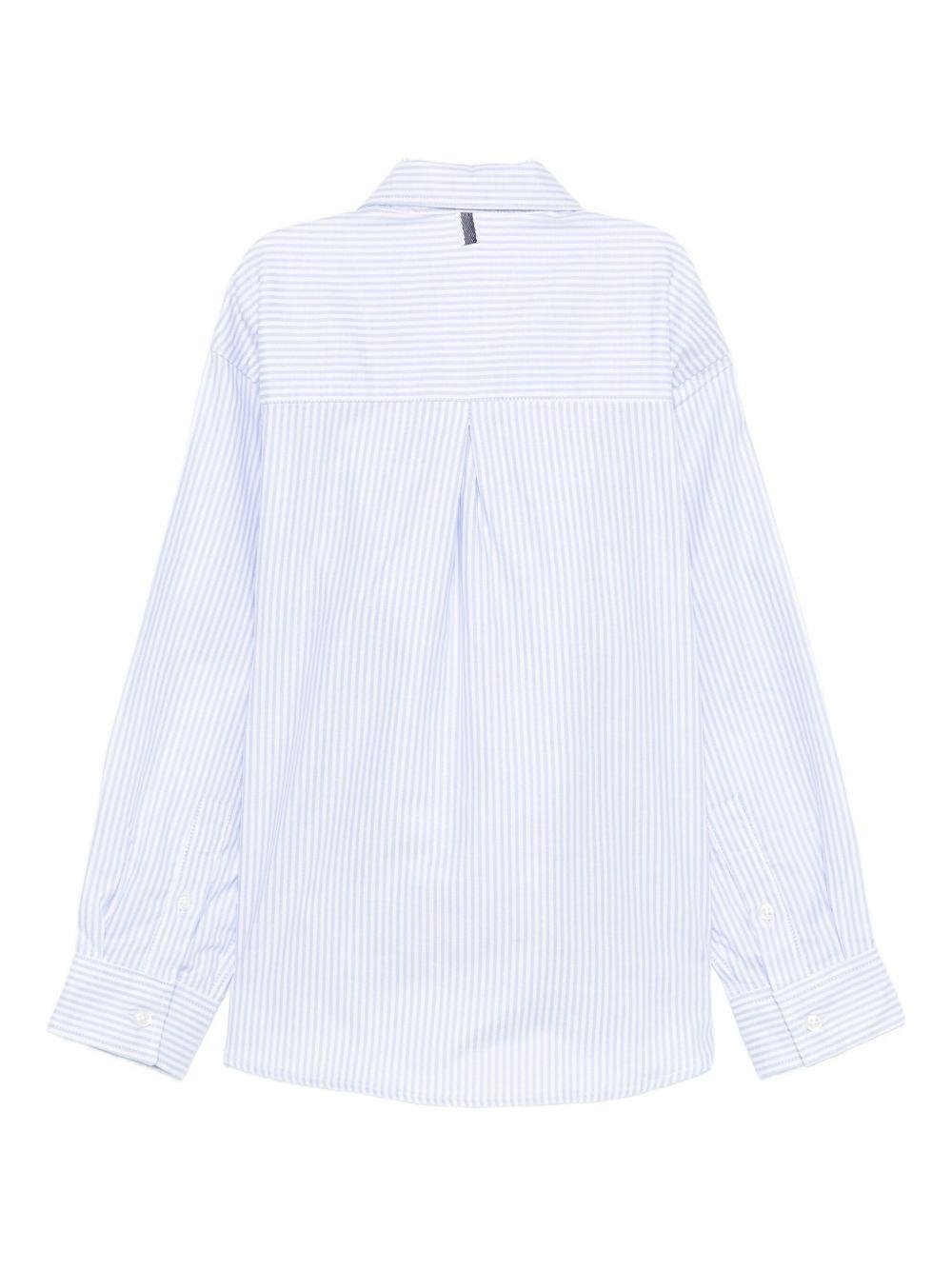 Camicia per bambino Paolo Pecora Kids azzurro a righe - Rubino Kids