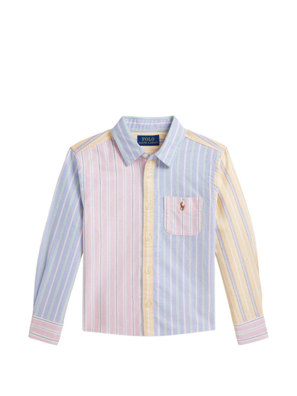 Camicia per bambino Polo Ralph Lauren Kids multicolore con design a righe - Rubino Kids