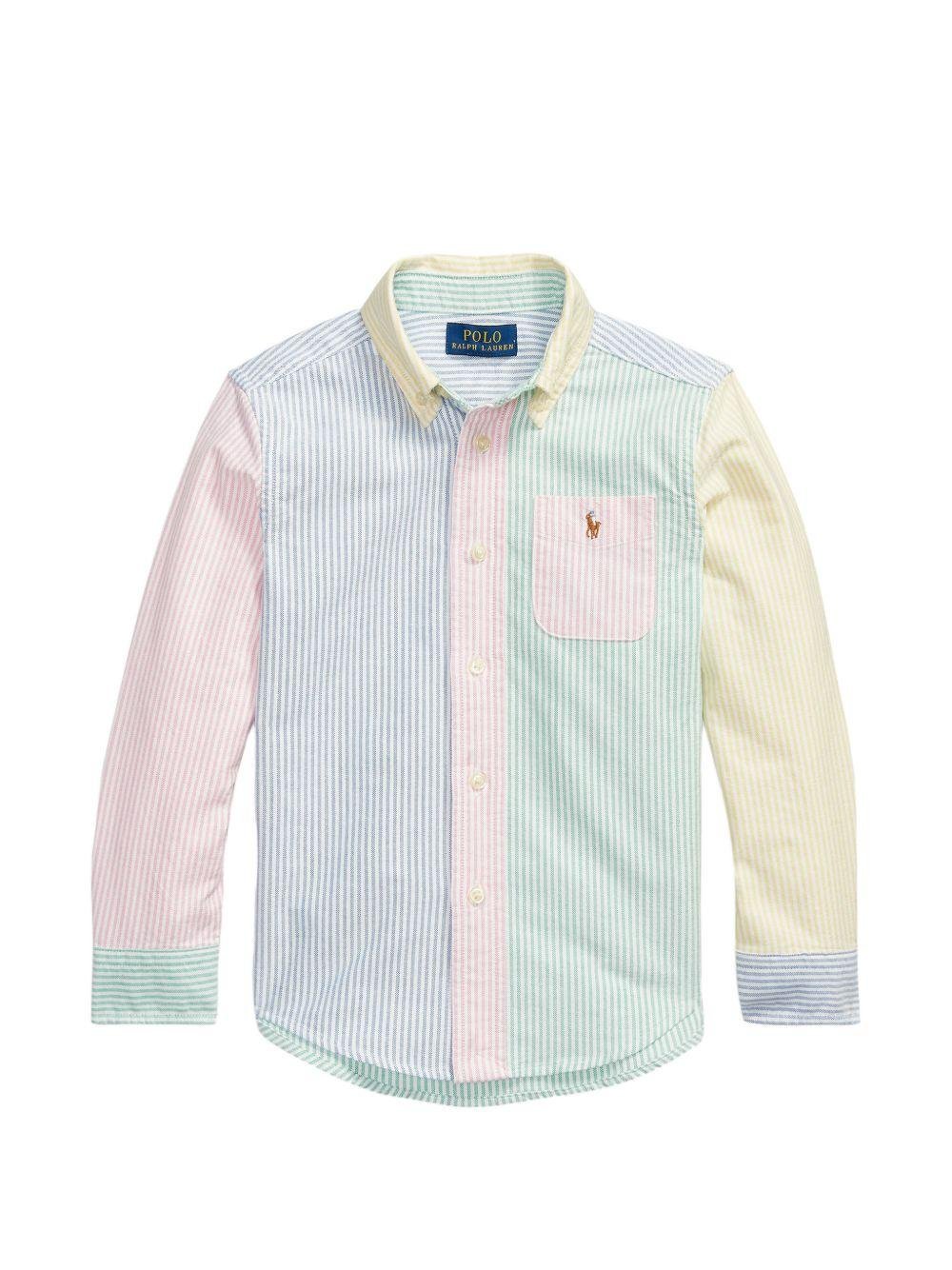 Camicia per bambino Polo Ralph Lauren Kids multicolore con motivo Polo Pony - Rubino Kids