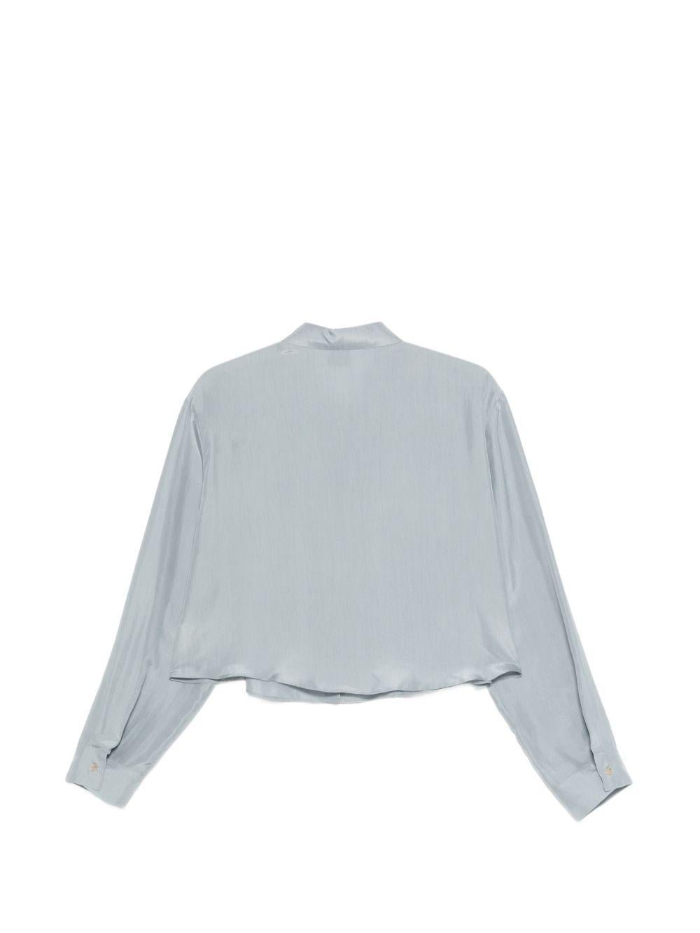 Camicia per donna Alysi azzurra con colletto classico - Rubino Kids