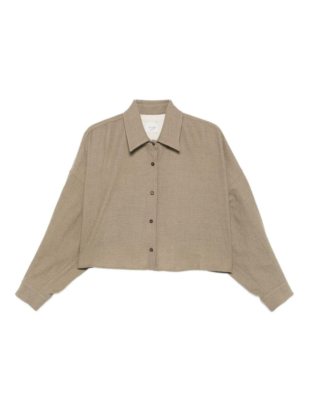 Camicia per donna ALYSI marrone con chiusura con bottoni - Rubino Kids