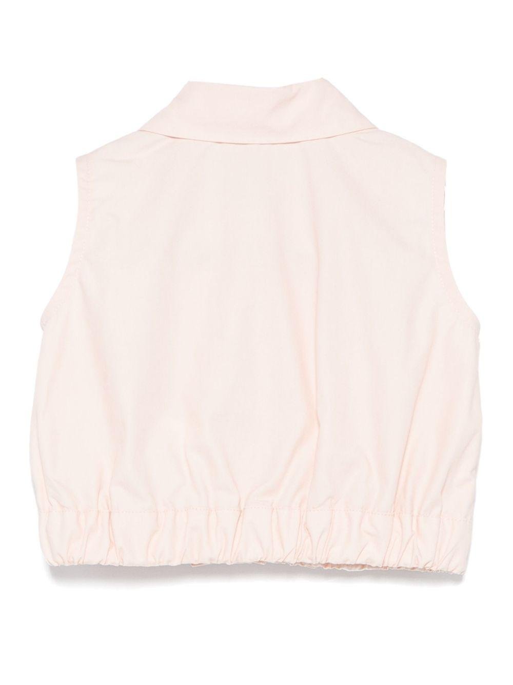 Camicia per neonata Elisabetta Franchi La Mia Bambina rosa con applicazione - Rubino Kids