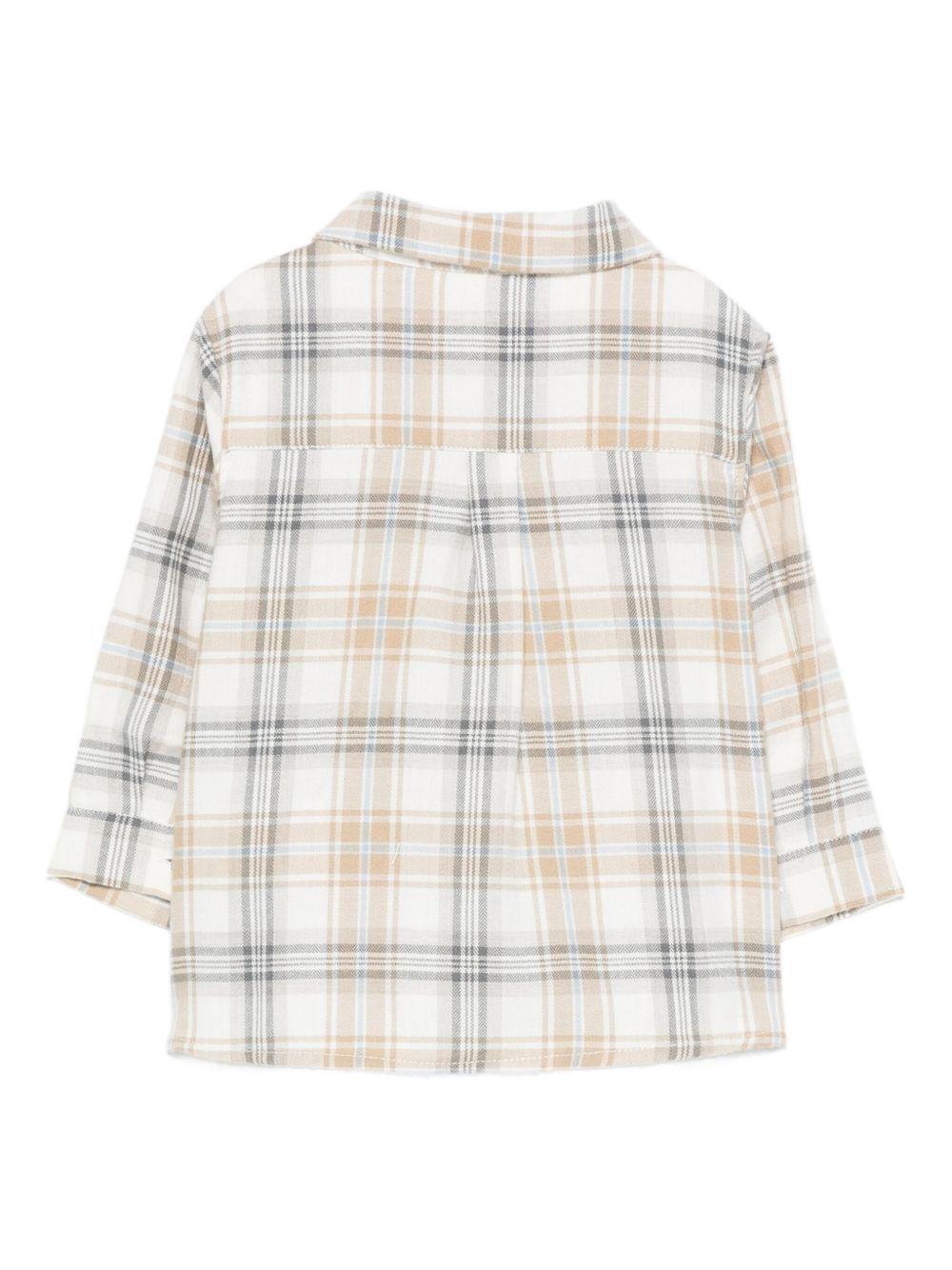Camicia per neonato Tartine Et Chocolate beige con motivo a quadri - Rubino Kids