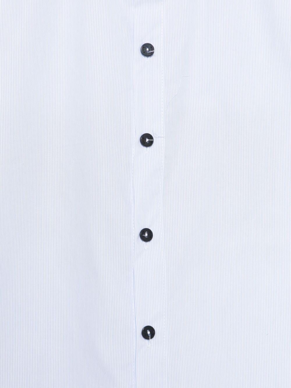 Camicia smanicata per bambino MSGM Kids azzurro con colletto alla coreana - Rubino Kids