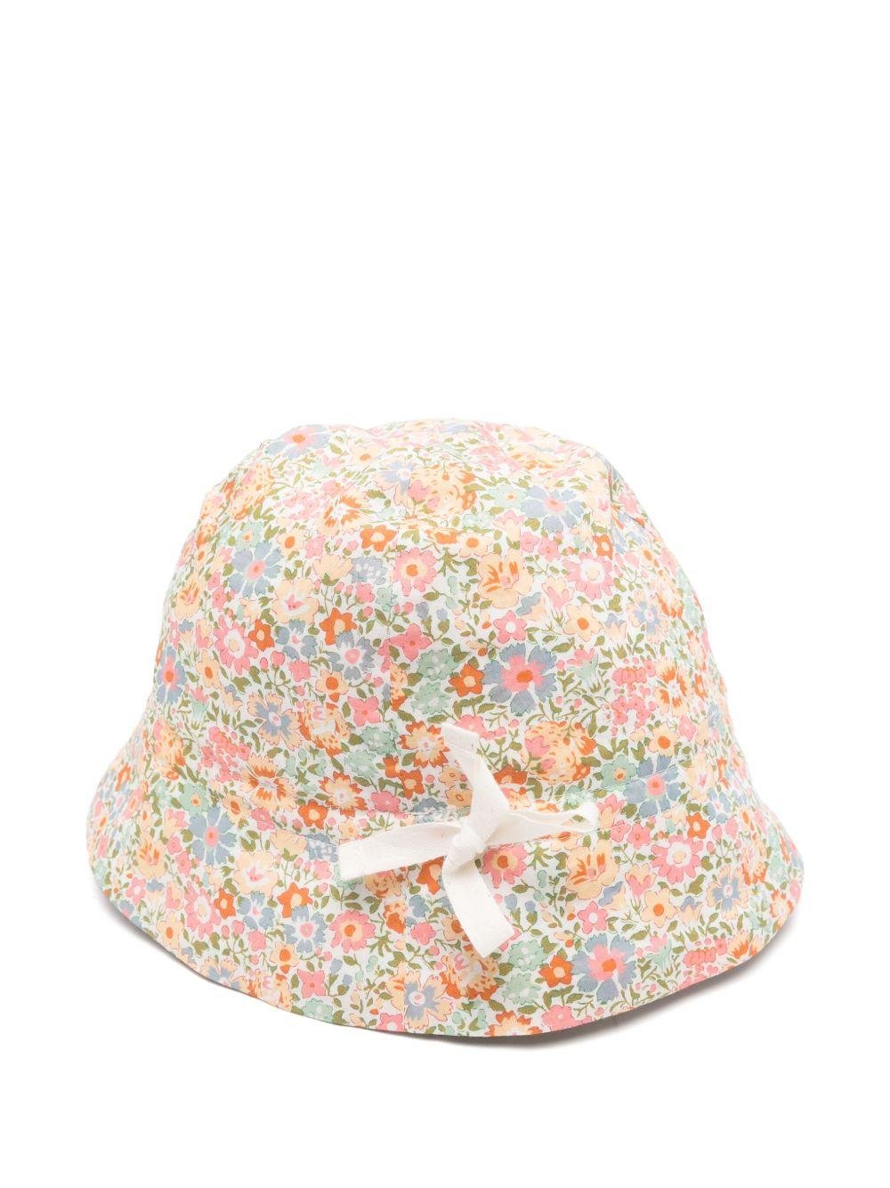 Cappello bucket Grigri per neonata Bonpoint rosa con tesa larga bassa - Rubino Kids