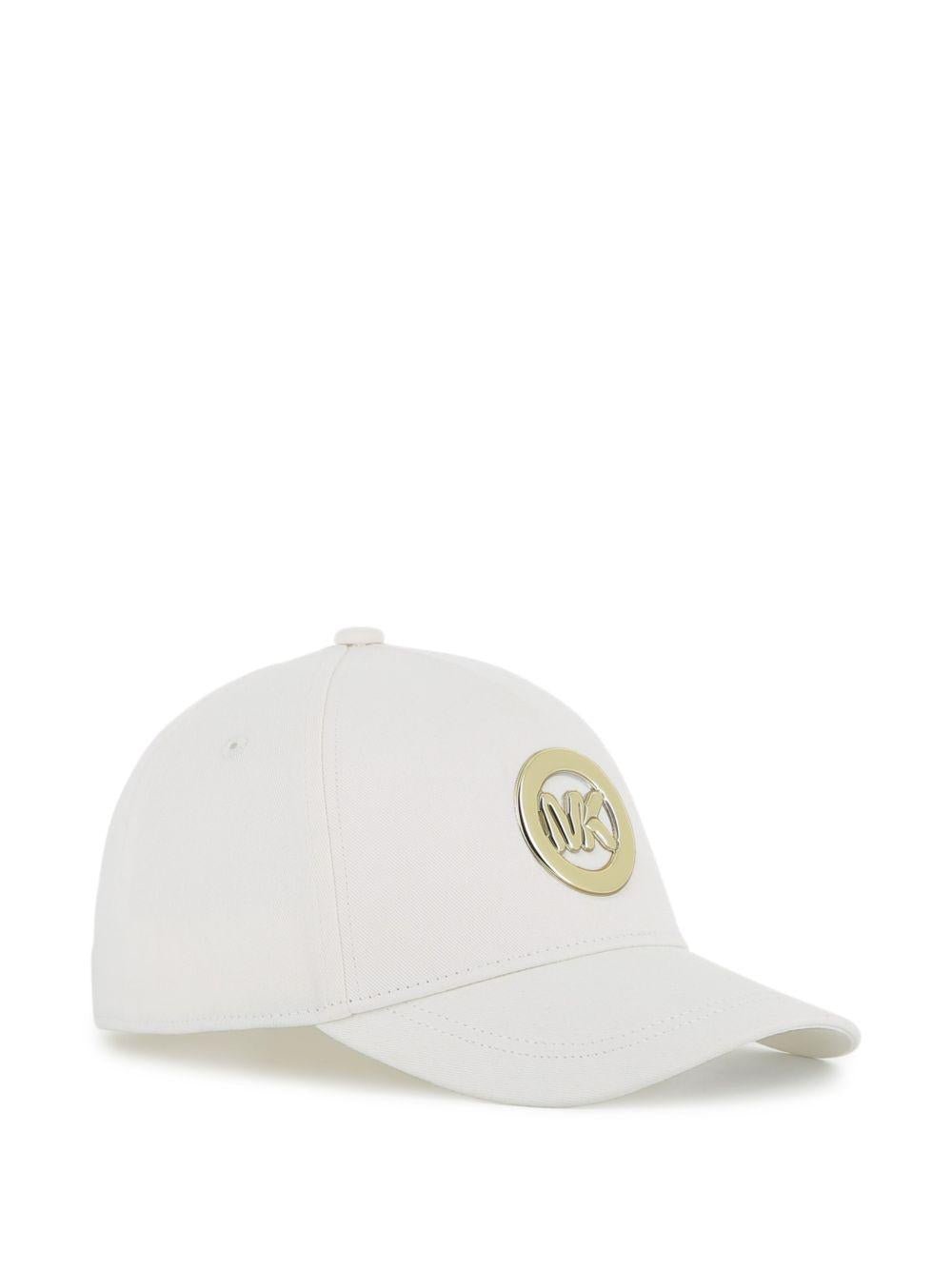 Cappello da baseball per bambina Michael Kors Kids bianco con placca logo - Rubino Kids