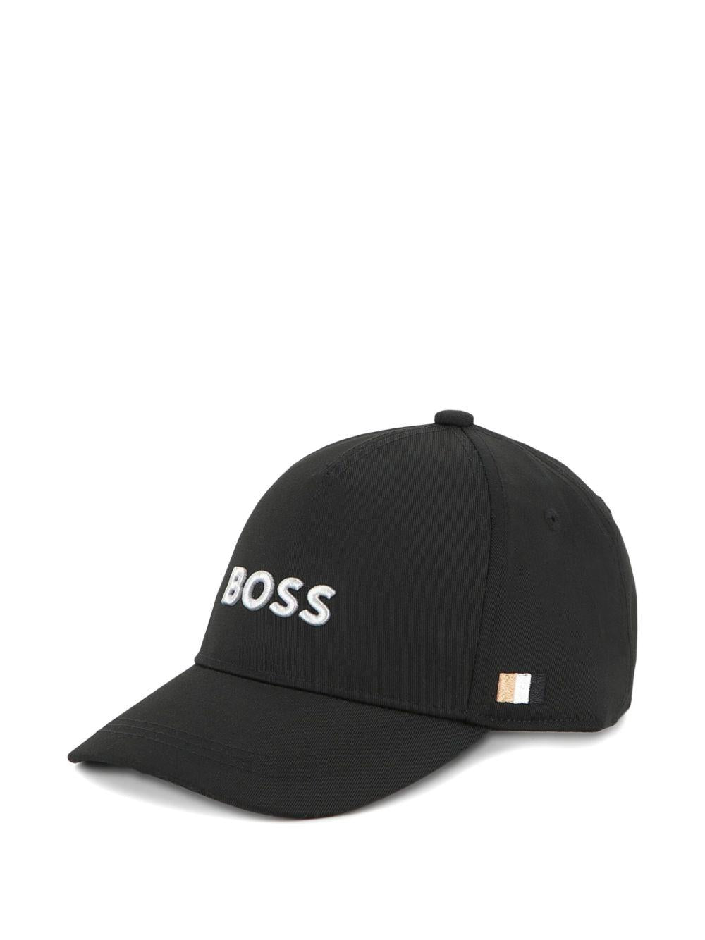 Cappello da baseball per bambino BOSS Kidswear nero con ricamo - Rubino Kids
