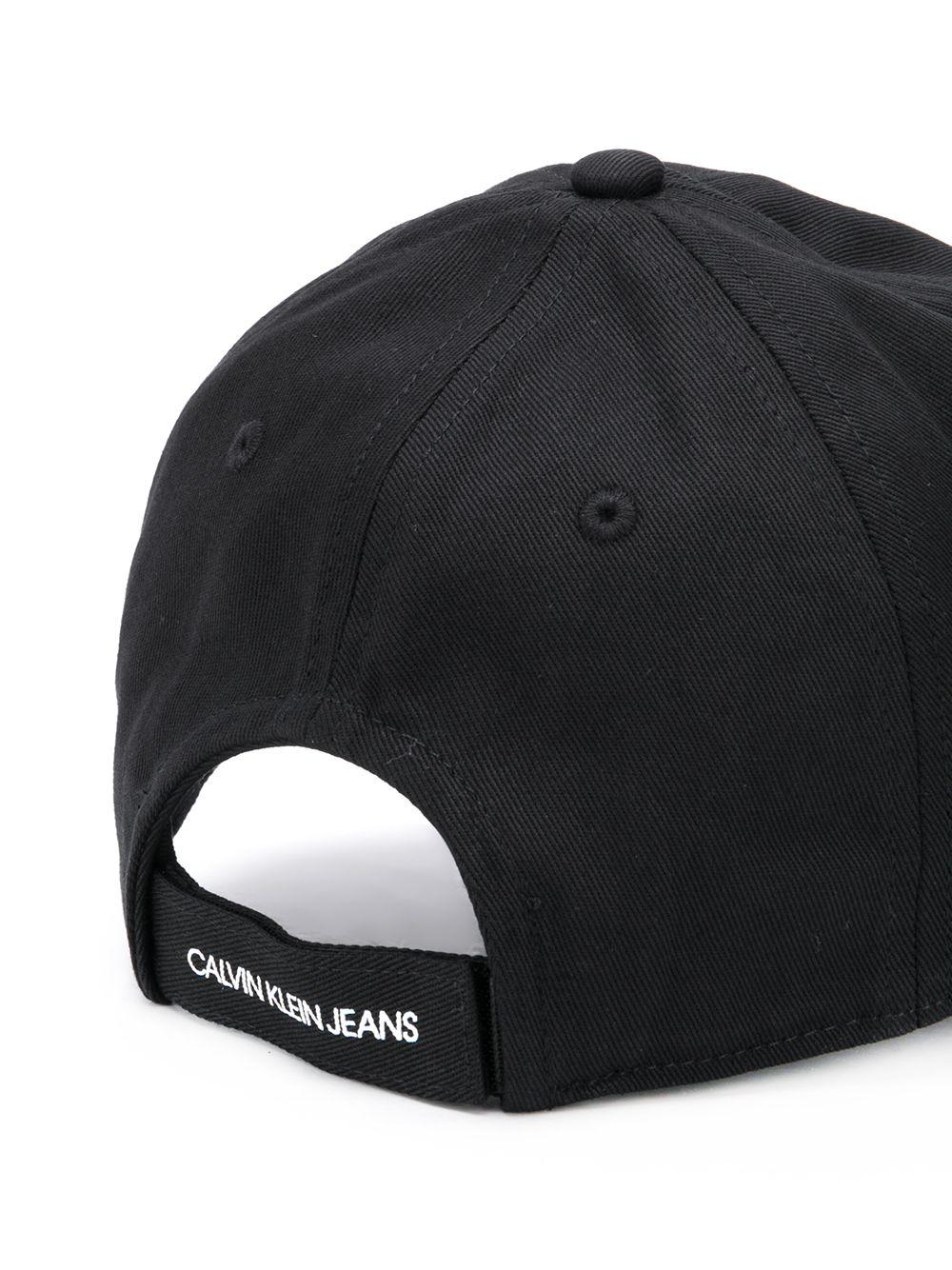 Cappello da baseball per bambino Calvin Klein Kids nero con ricamo logo - Rubino Kids