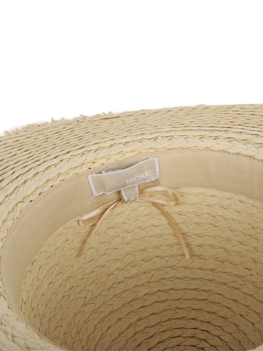 Cappello estivo per bambina Michael Kors Kids beige con frange - Rubino Kids