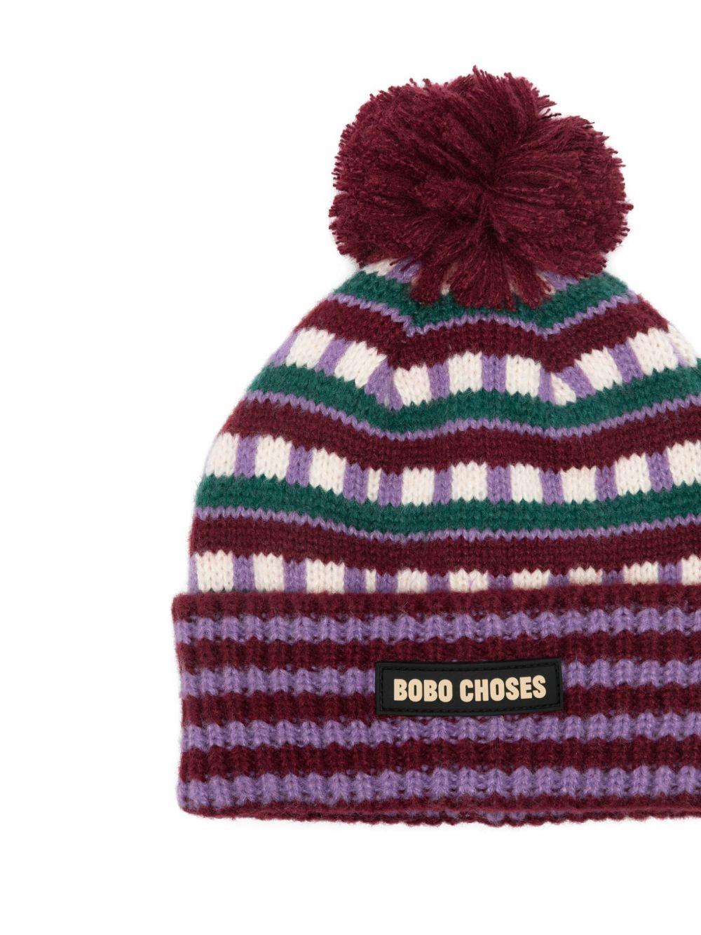 Cappello per bambina Bobo Choses multicolore con pompon - Rubino Kids